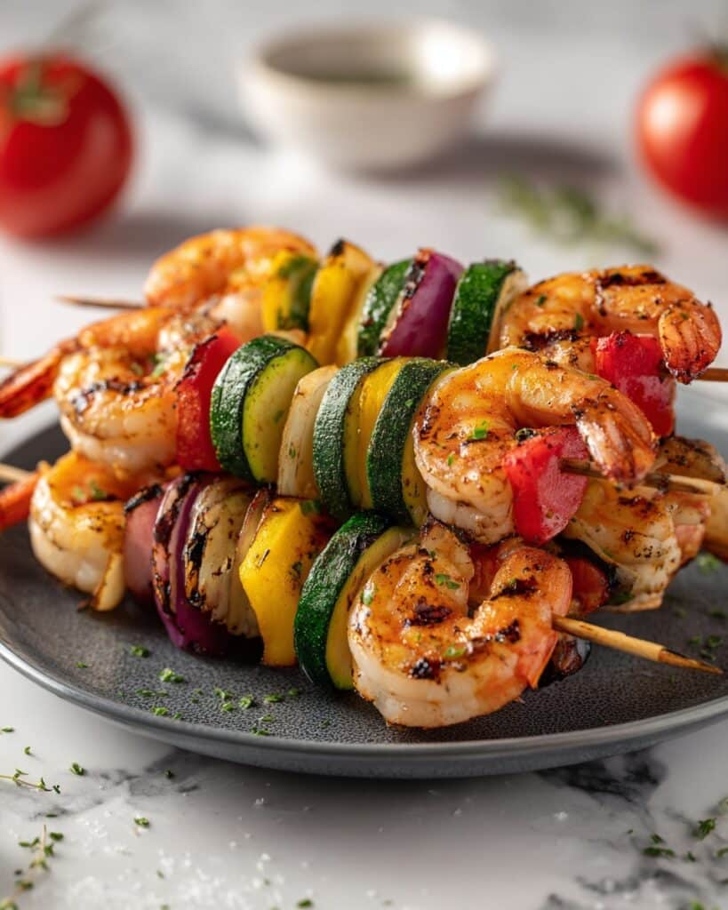 Spicy Shrimp and Veggie Skewers Recipe