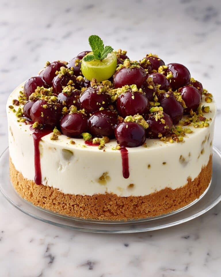 Luscious Lemon-Lime Cherry Pistachio Cheesecake Recipe