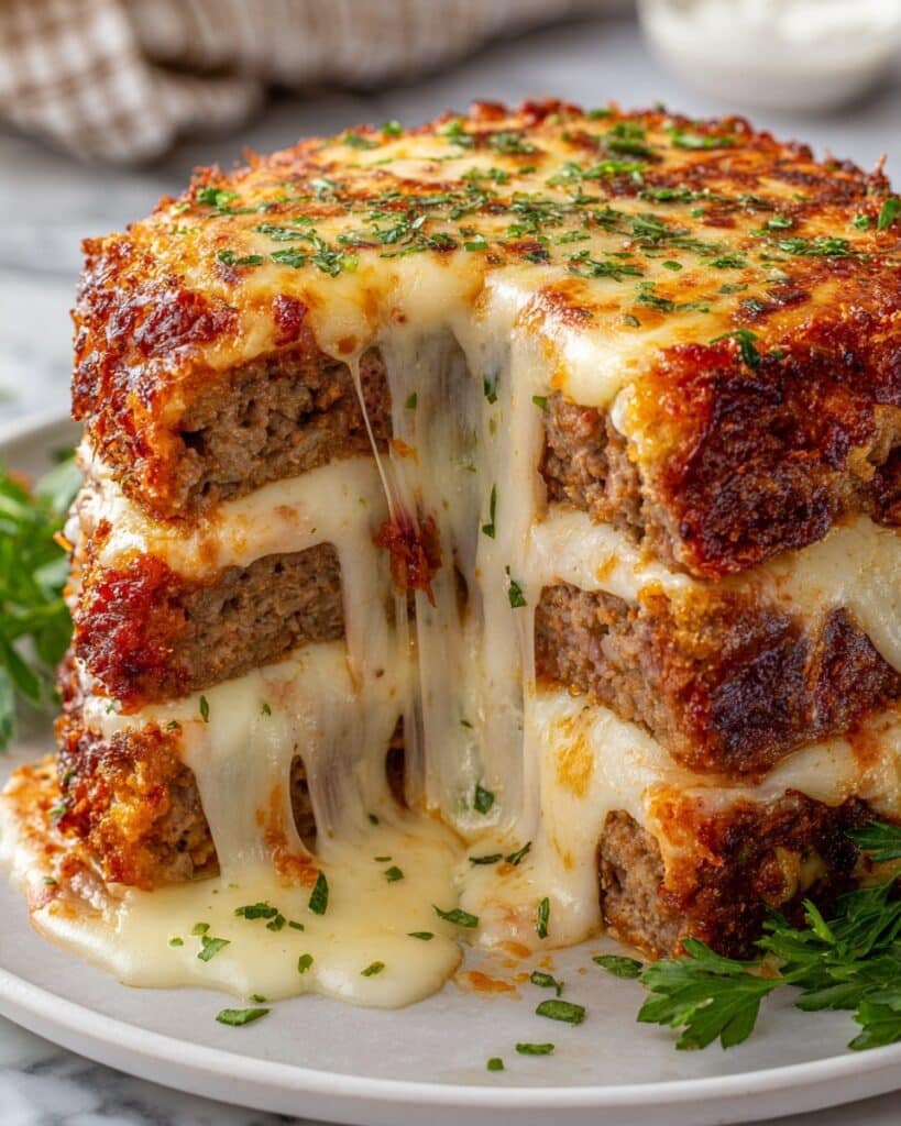 Chicken Cordon Bleu Meatloaf with Creamy Dijon Gravy Recipe