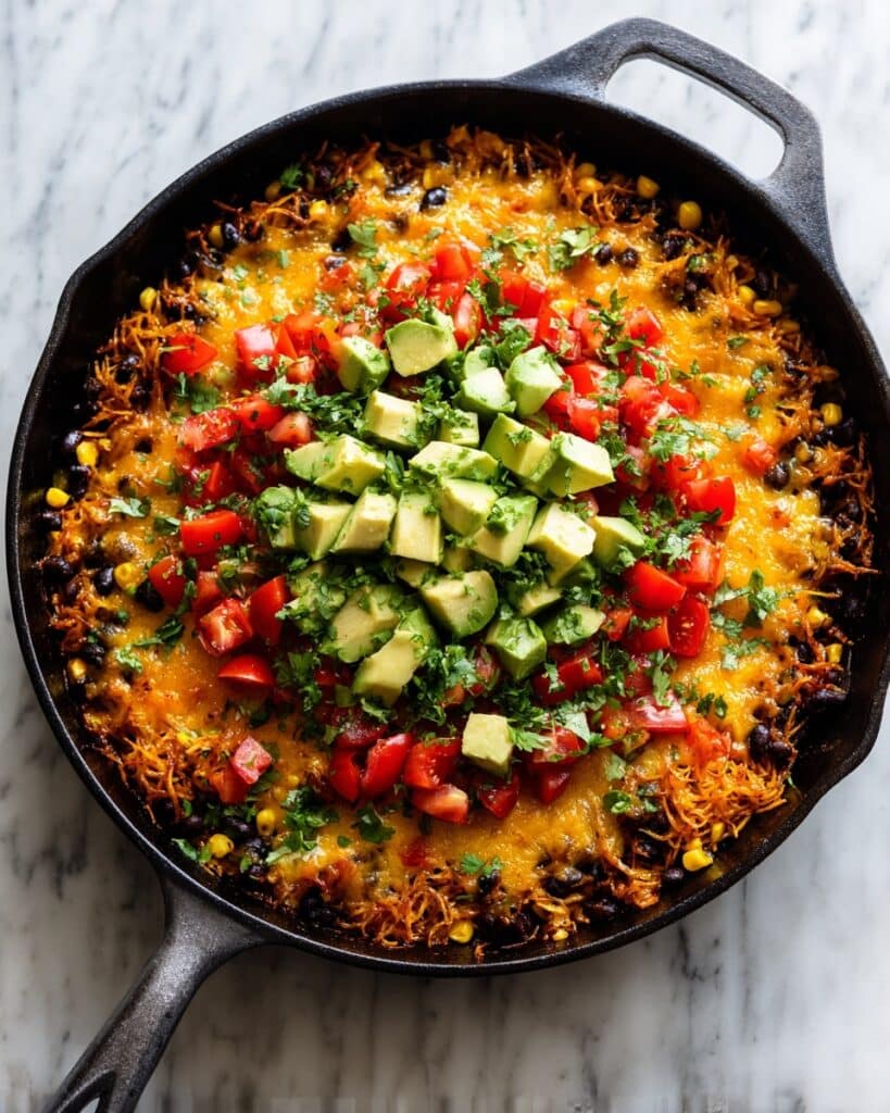 Cheesy Chicken Burrito Skillet Recipe