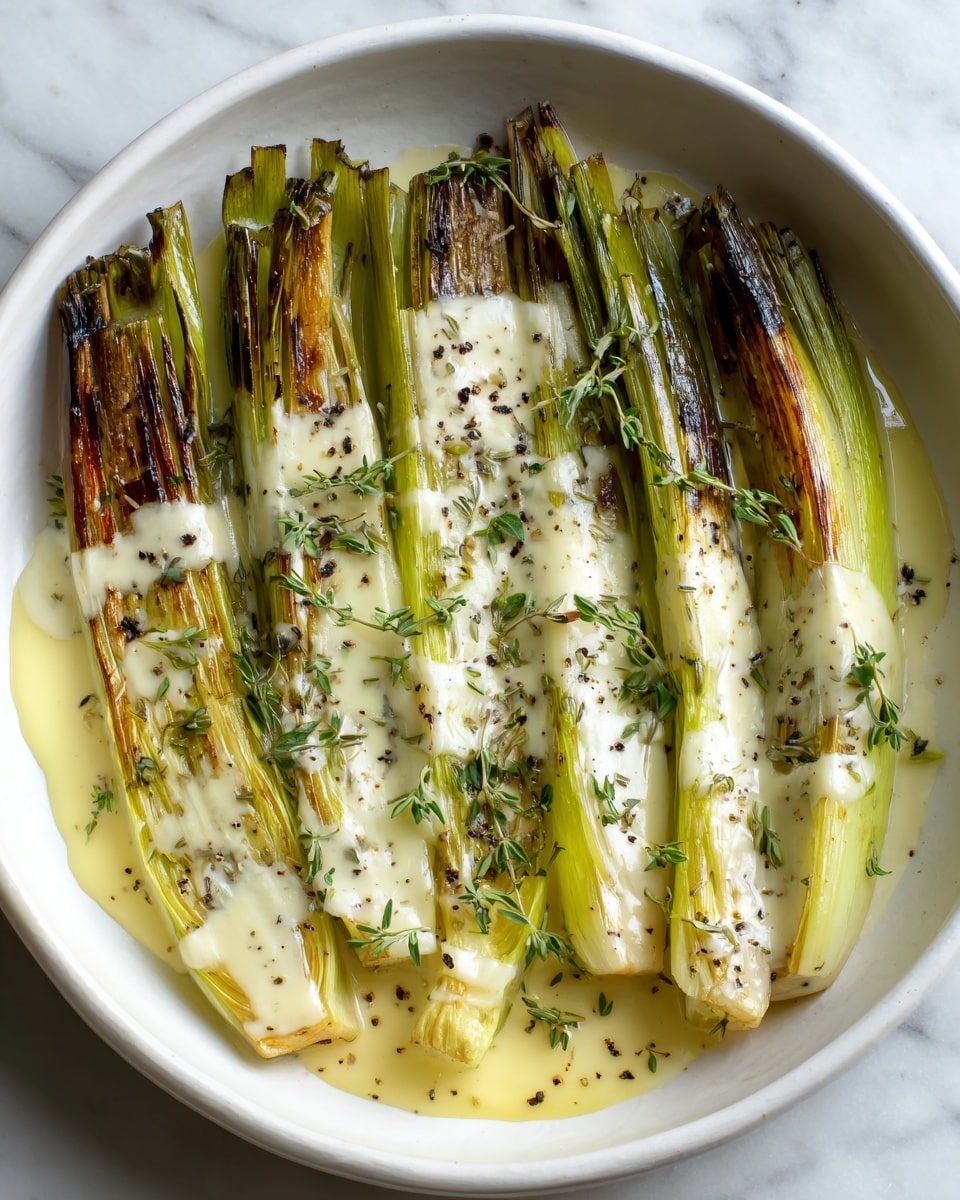Braised Leeks with Beurre Blanc Recipe - Recipe Image