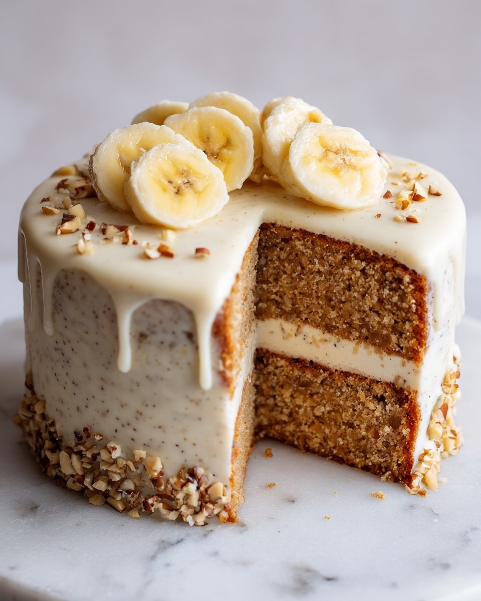 Banana Bread Cake with Cream Cheese Frosting Recipe
