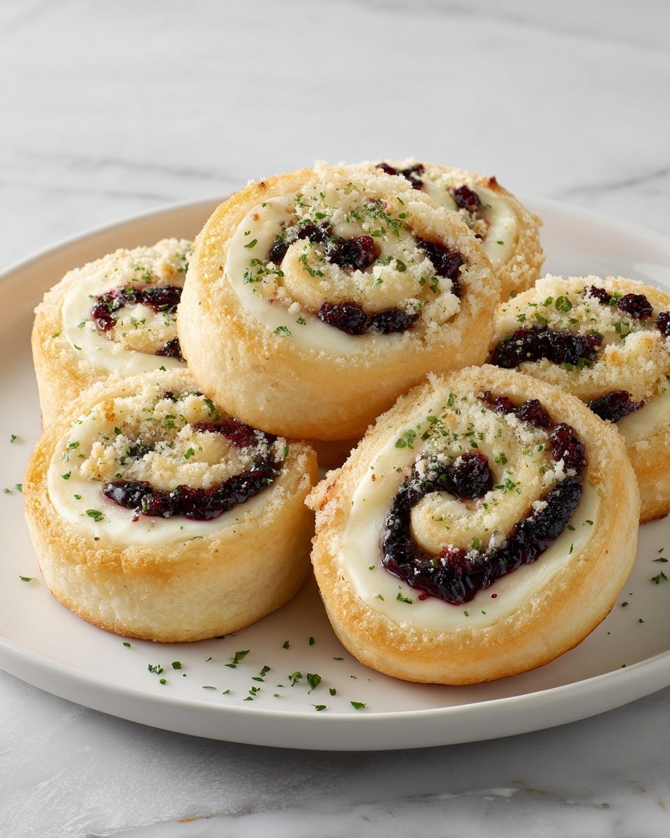Cranberry Feta Pinwheels Recipe - Recipe Image