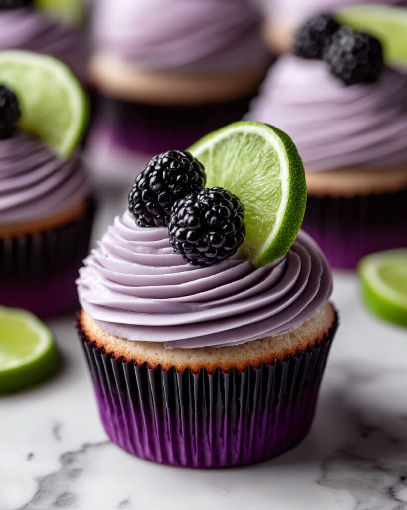 Refreshing Blackberry Lime Cupcakes Recipe