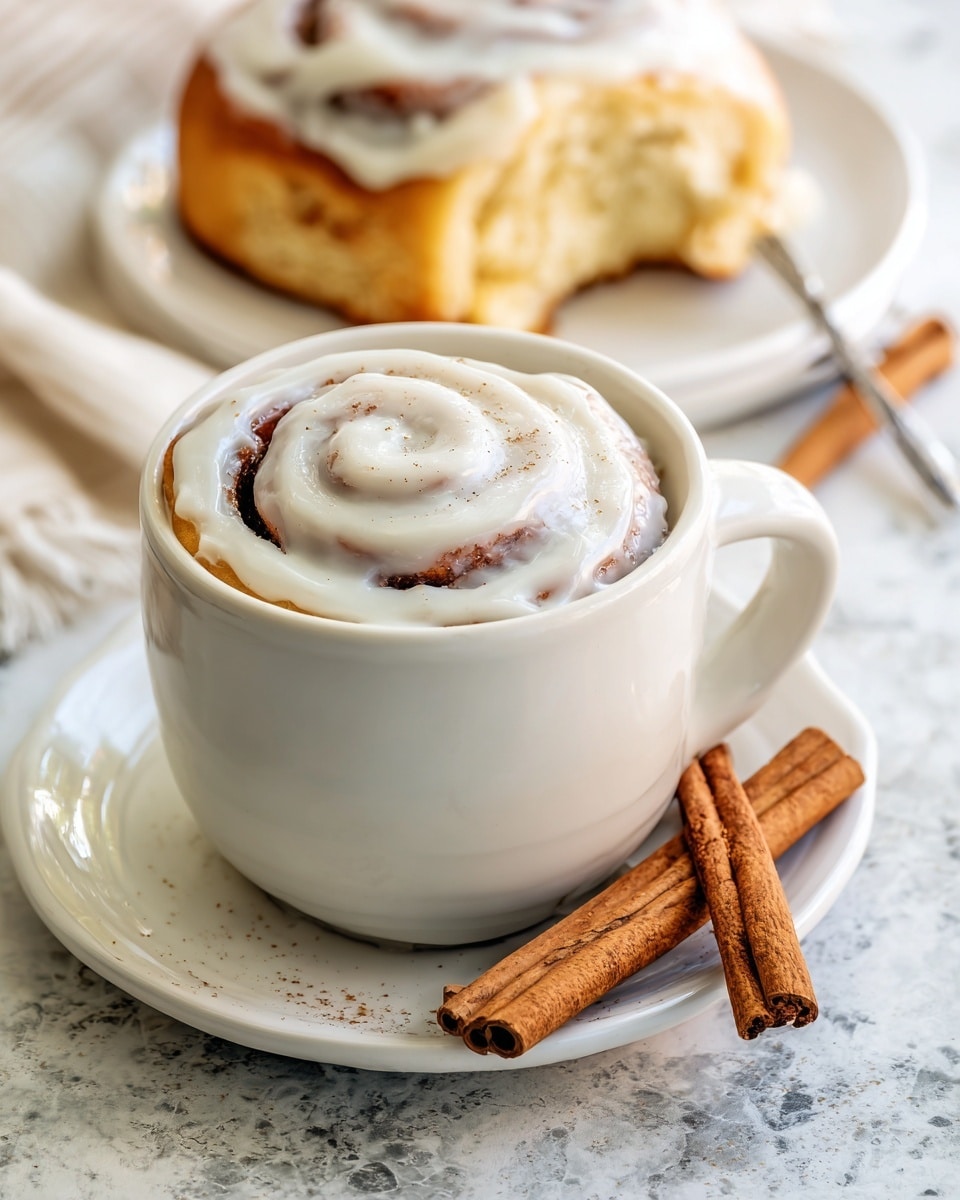 Microwave Cinnamon Roll in a Mug Recipe - Recipe Image