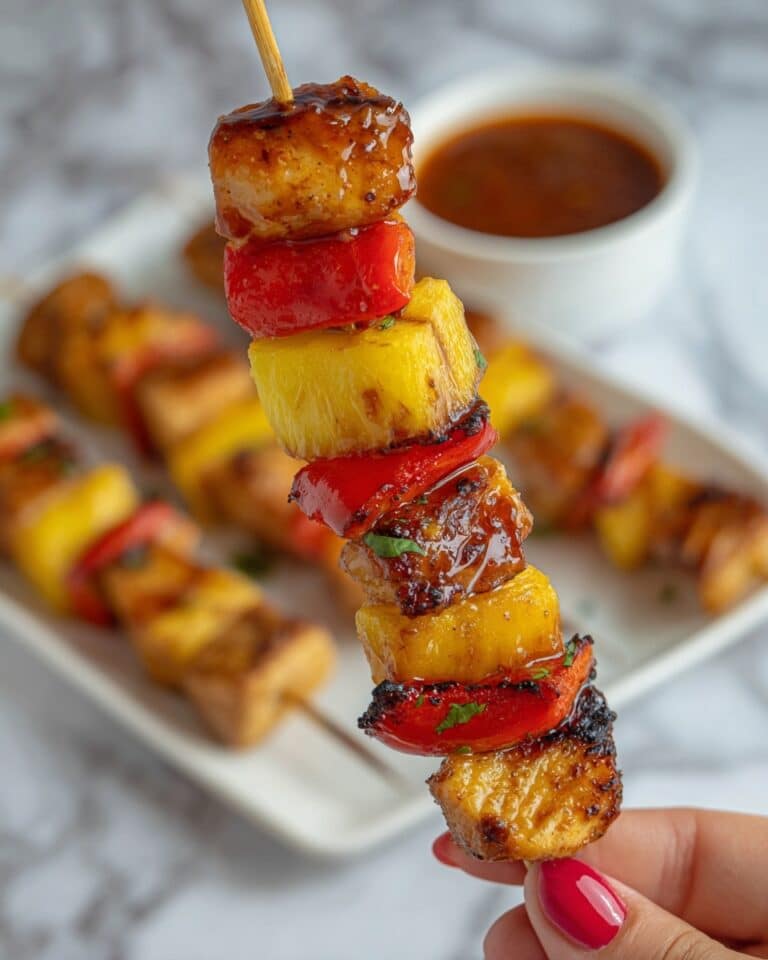 BBQ Pineapple Chicken Kabobs Recipe