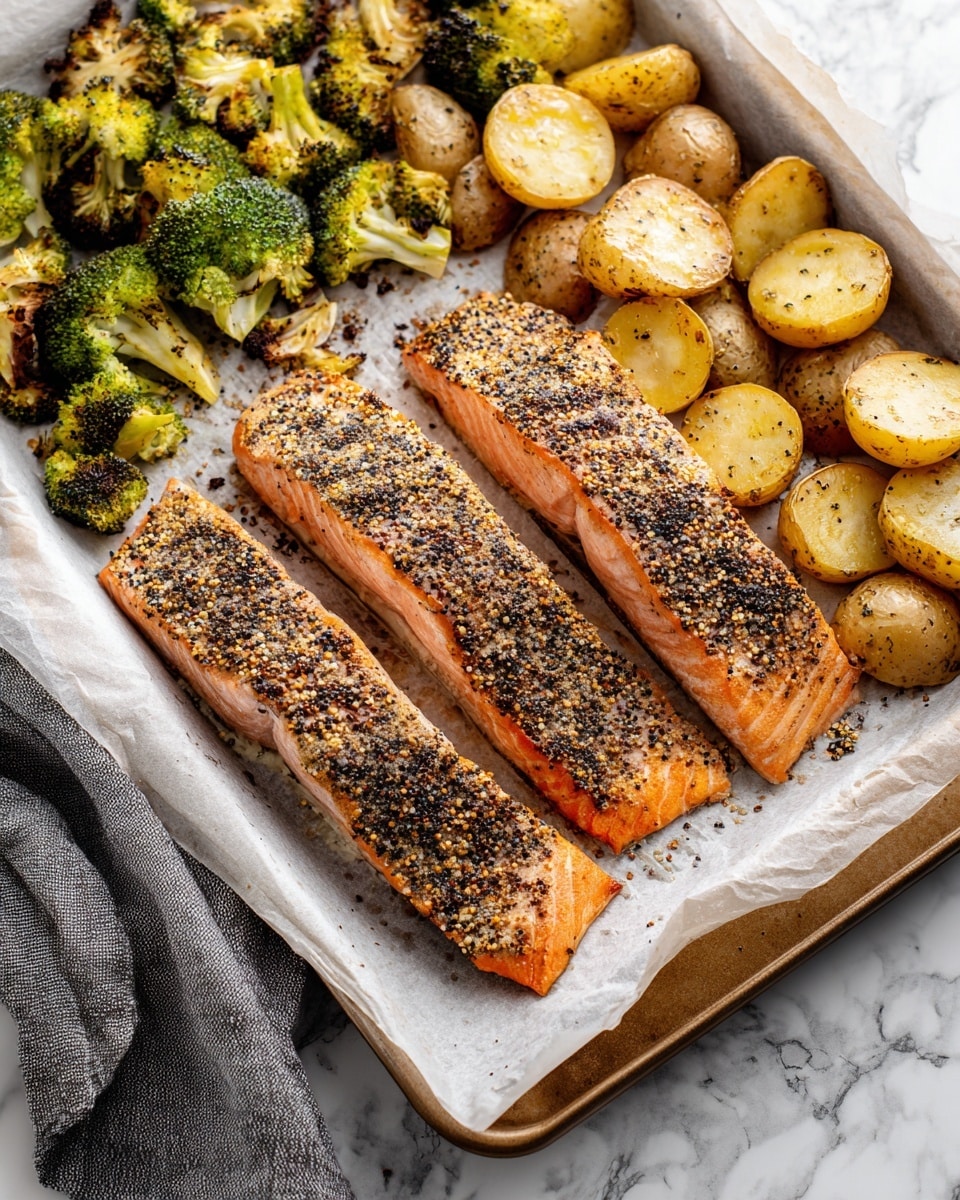 Everything Bagel Sheet Pan Salmon Recipe - Recipe Image