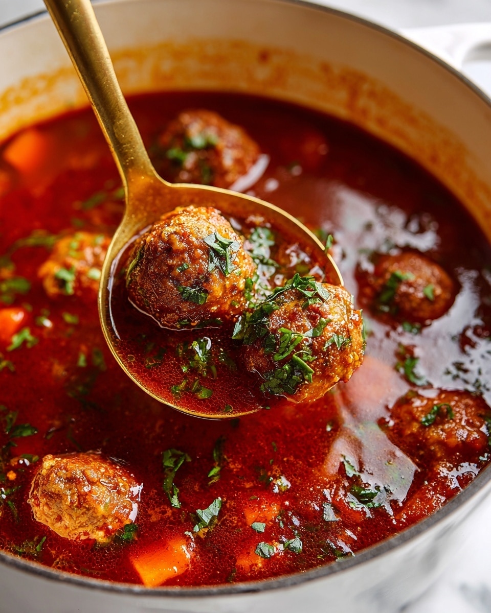 Italian Meatball Soup Recipe - Recipe Image