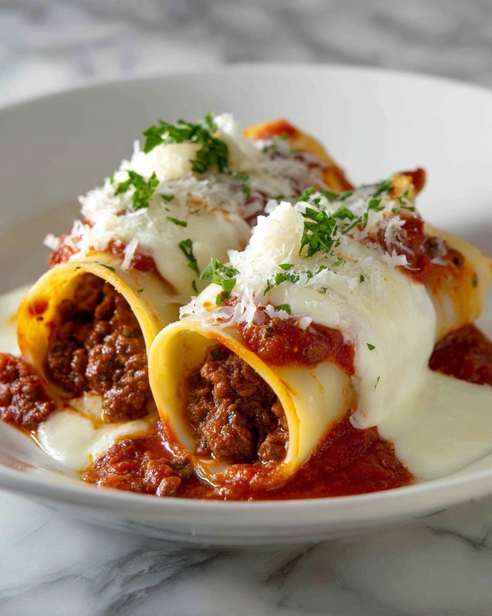 Italian Meatball Lasagna Roll-Ups Recipe - Recipe Image