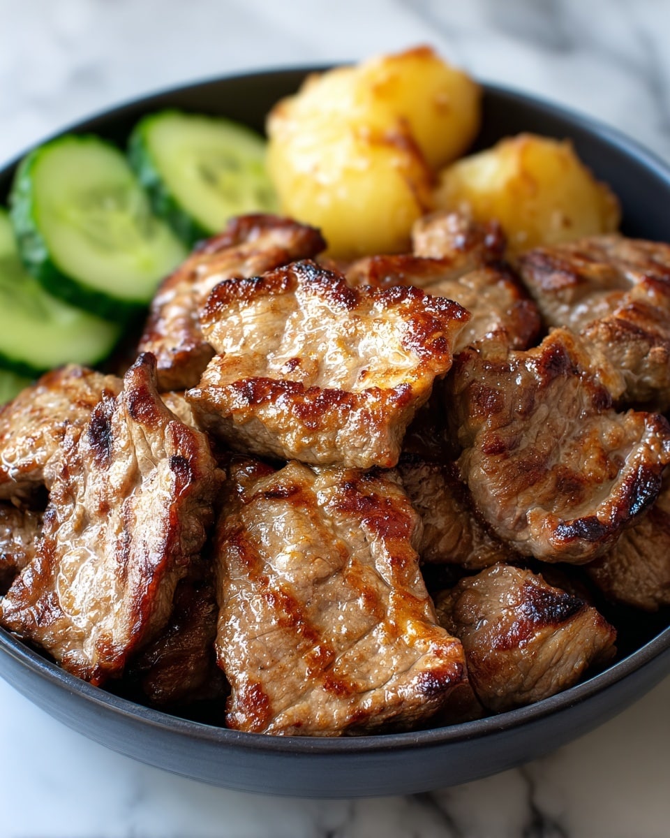 Chili Crisp Chicken Mango Cucumber Rice Bowl Recipe - Recipe Image