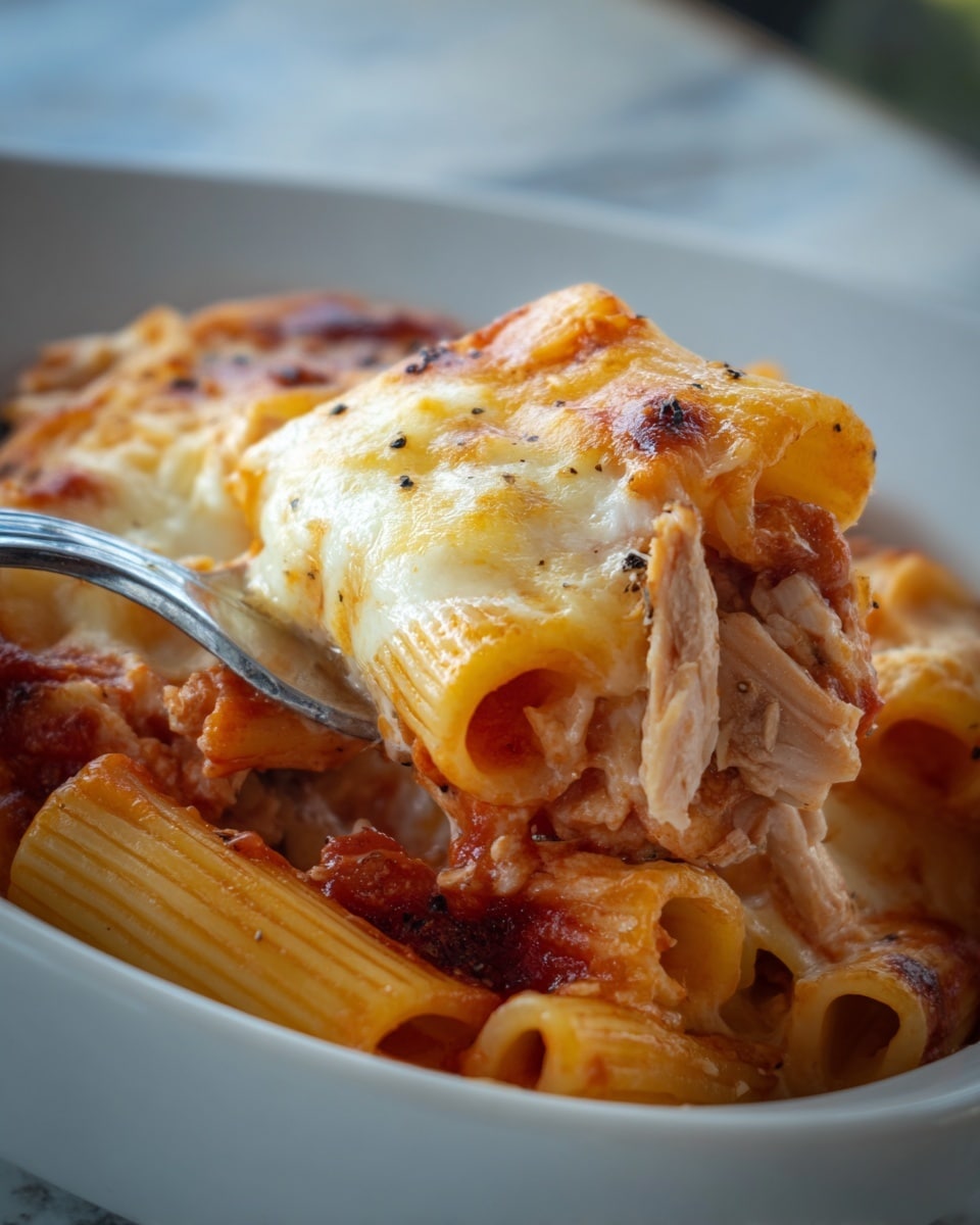Three Cheese Baked Ziti Recipe - Recipe Image