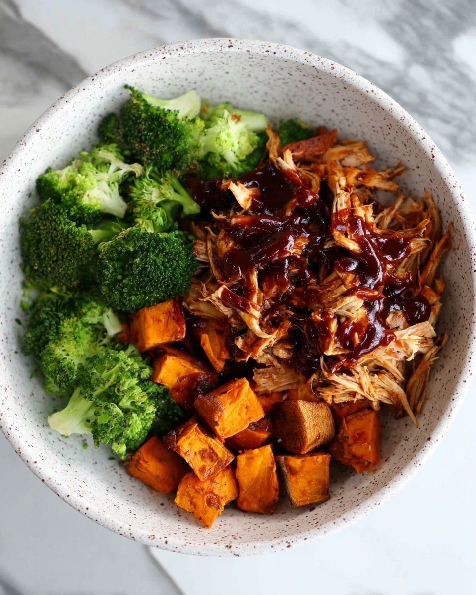 BBQ Chicken & Roasted Sweet Potato Bowls Recipe - Recipe Image