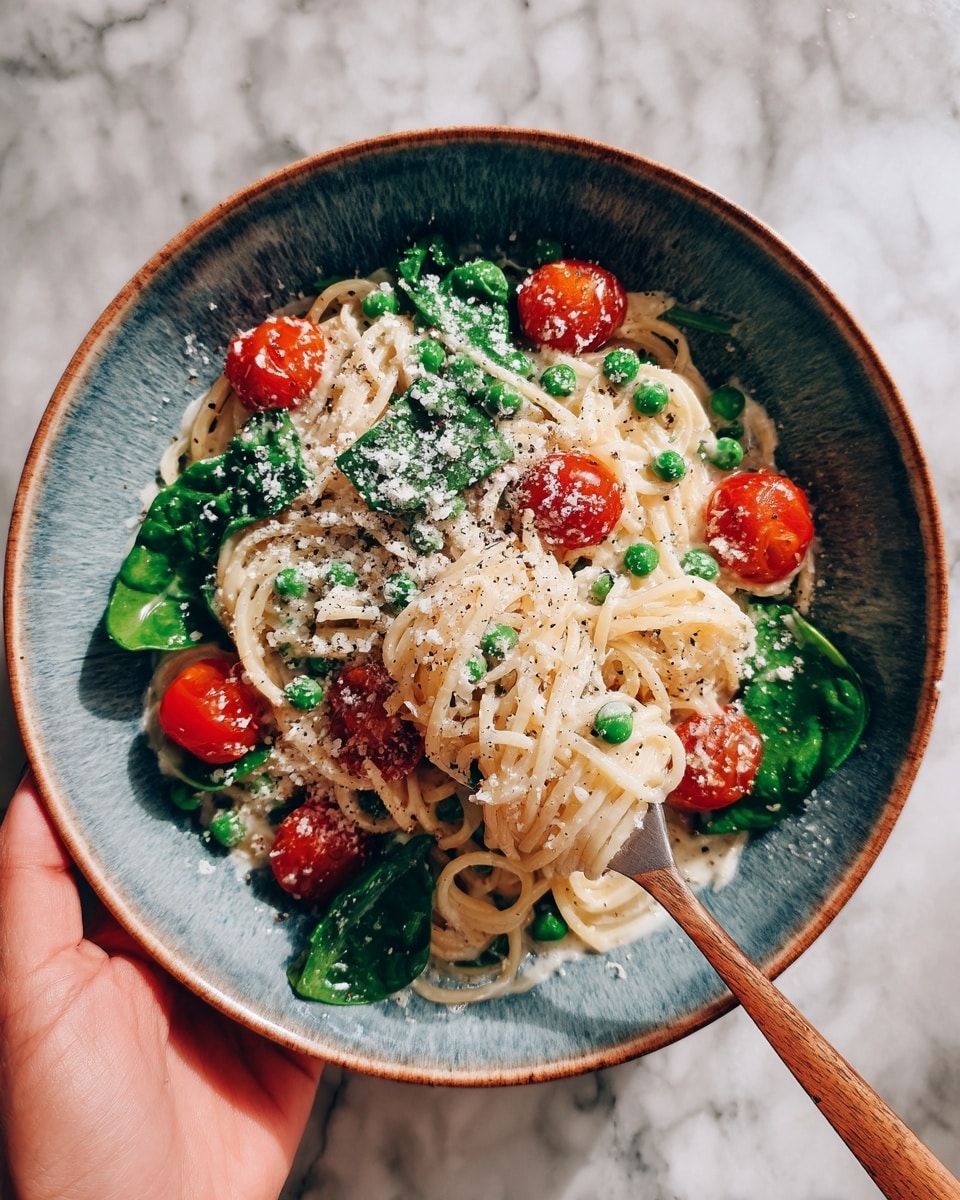 White Sauce Spaghetti Recipe - Recipe Image