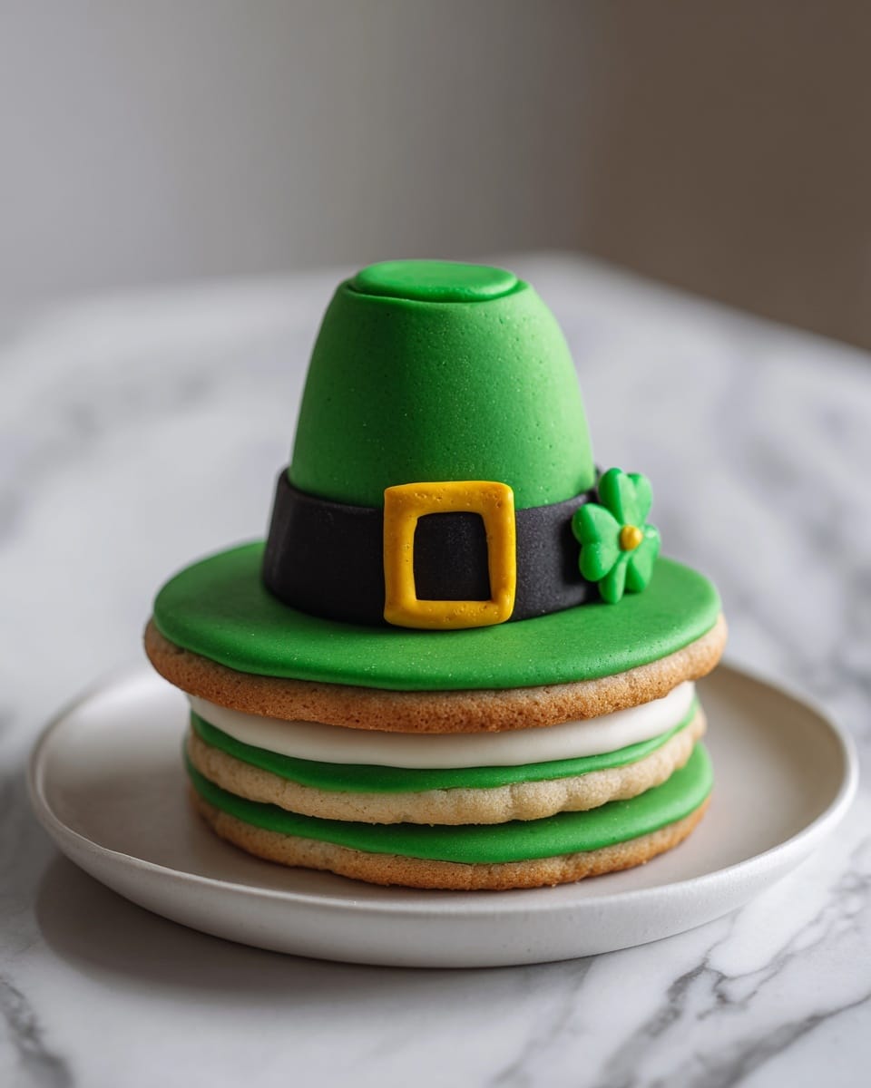 St. Patrick's Day Leprechaun Hat Cookies Recipe - Recipe Image