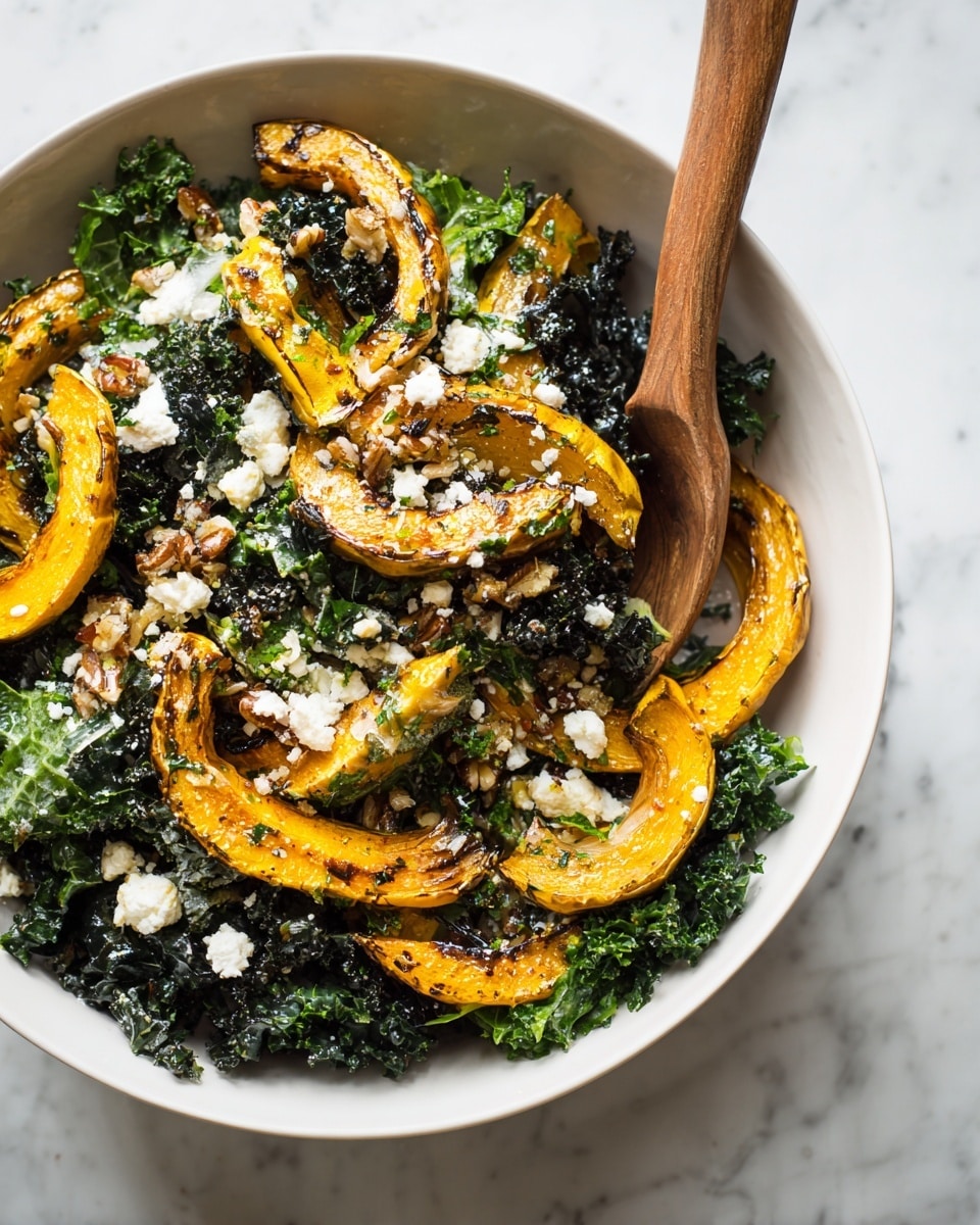 Autumn Caesar Salad with Roasted Delicata Squash Croutons Recipe - Recipe Image