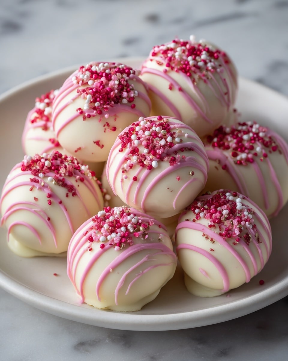 Strawberry Cheesecake Truffle Balls Recipe - Recipe Image