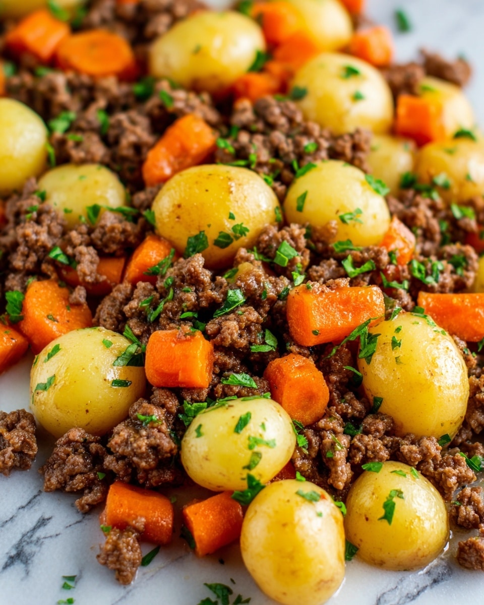 Ground Beef and Potatoes Skillet Dinner Recipe - Recipe Image