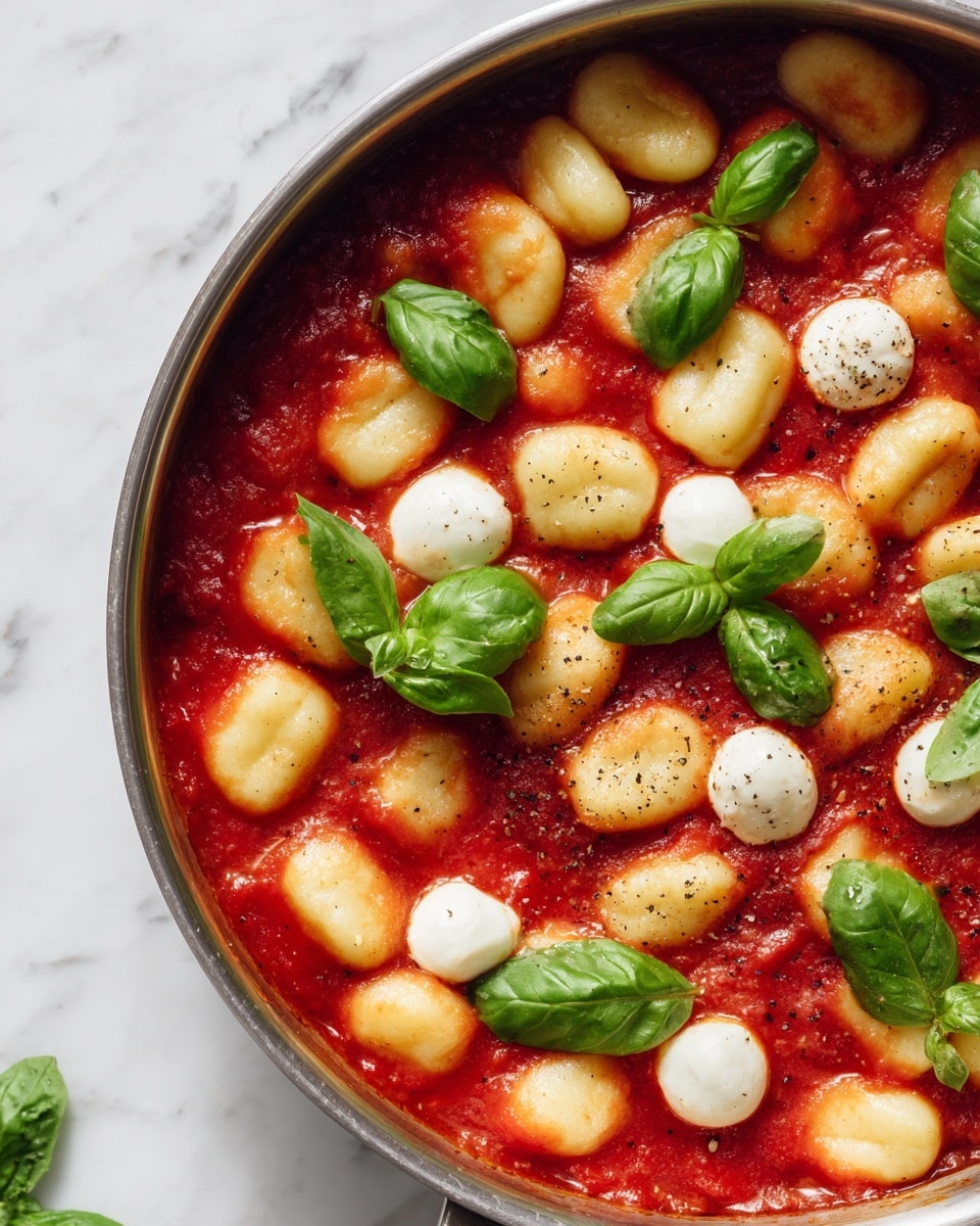 One Pot Tomato Gnocchi with Spinach Recipe - Recipe Image
