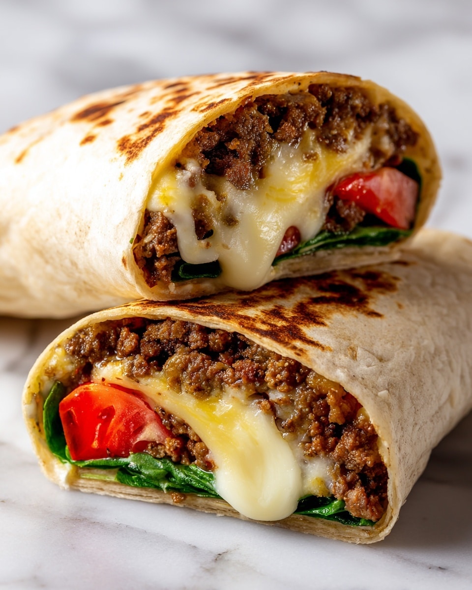 Grilled Cheeseburger Wraps: A Fun Twist on a Classic Recipe - Recipe Image