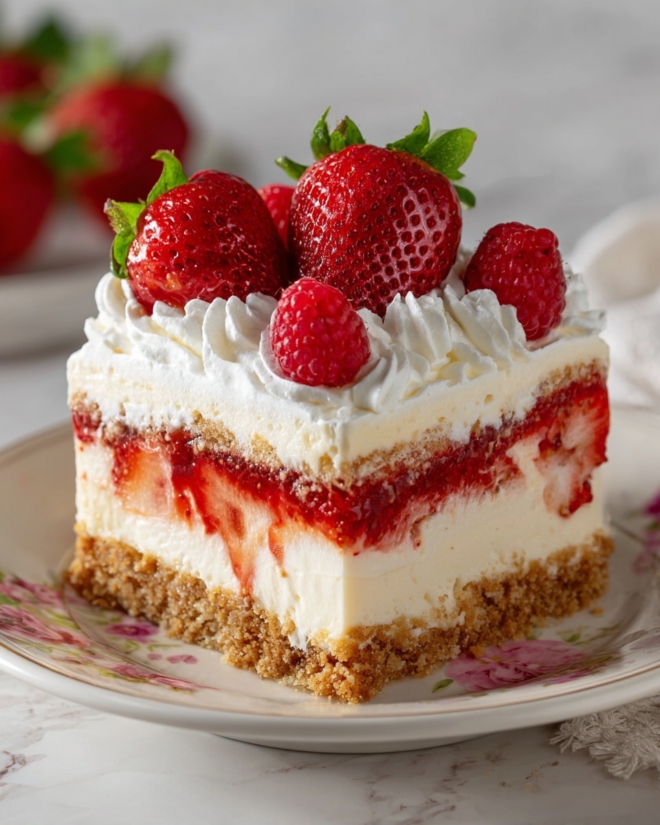 Strawberry Cheesecake Lush Recipe - Recipe Image