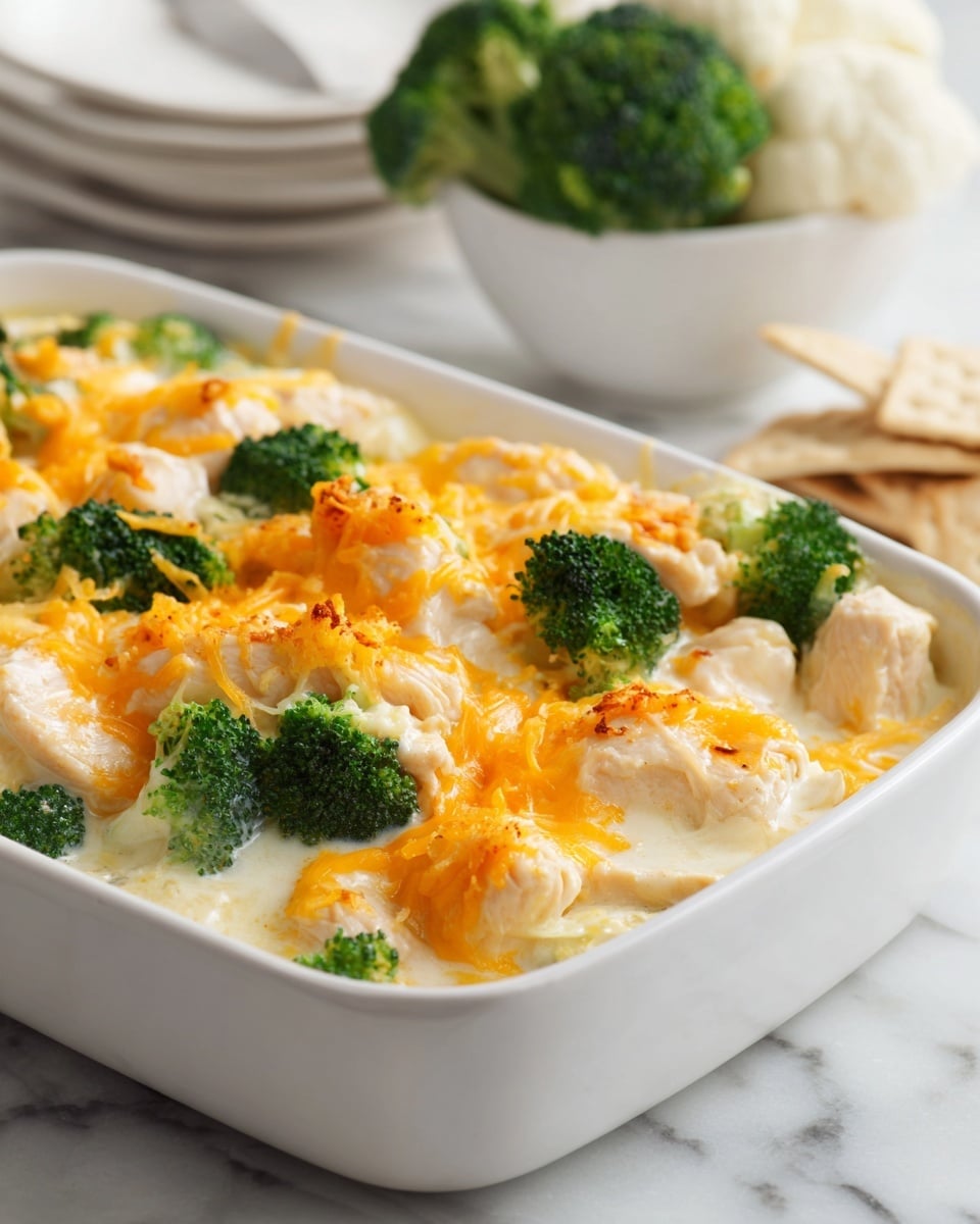 Easy Cheesy Chicken and Broccoli Casserole Recipe - Recipe Image