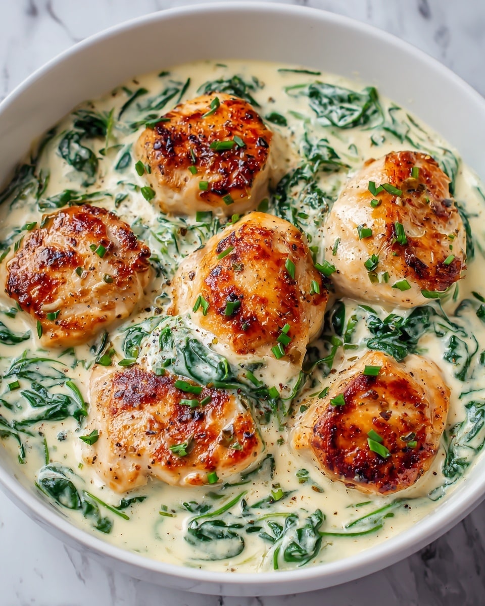 Creamy Chicken Florentine Recipe - Recipe Image