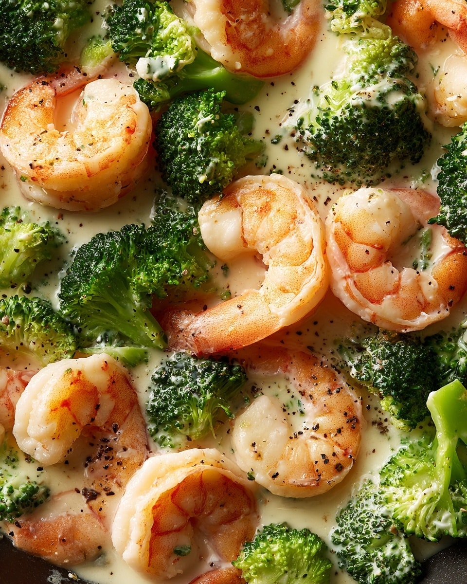 Broccoli Shrimp Alfredo Recipe - Recipe Image