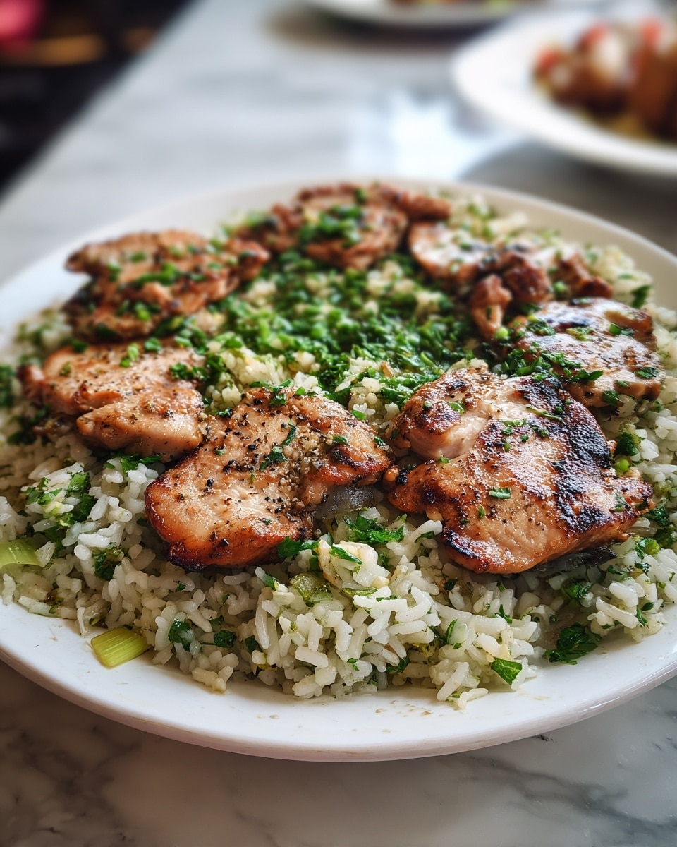 Chicken Scampi with Garlic Parmesan Rice Recipe - Recipe Image