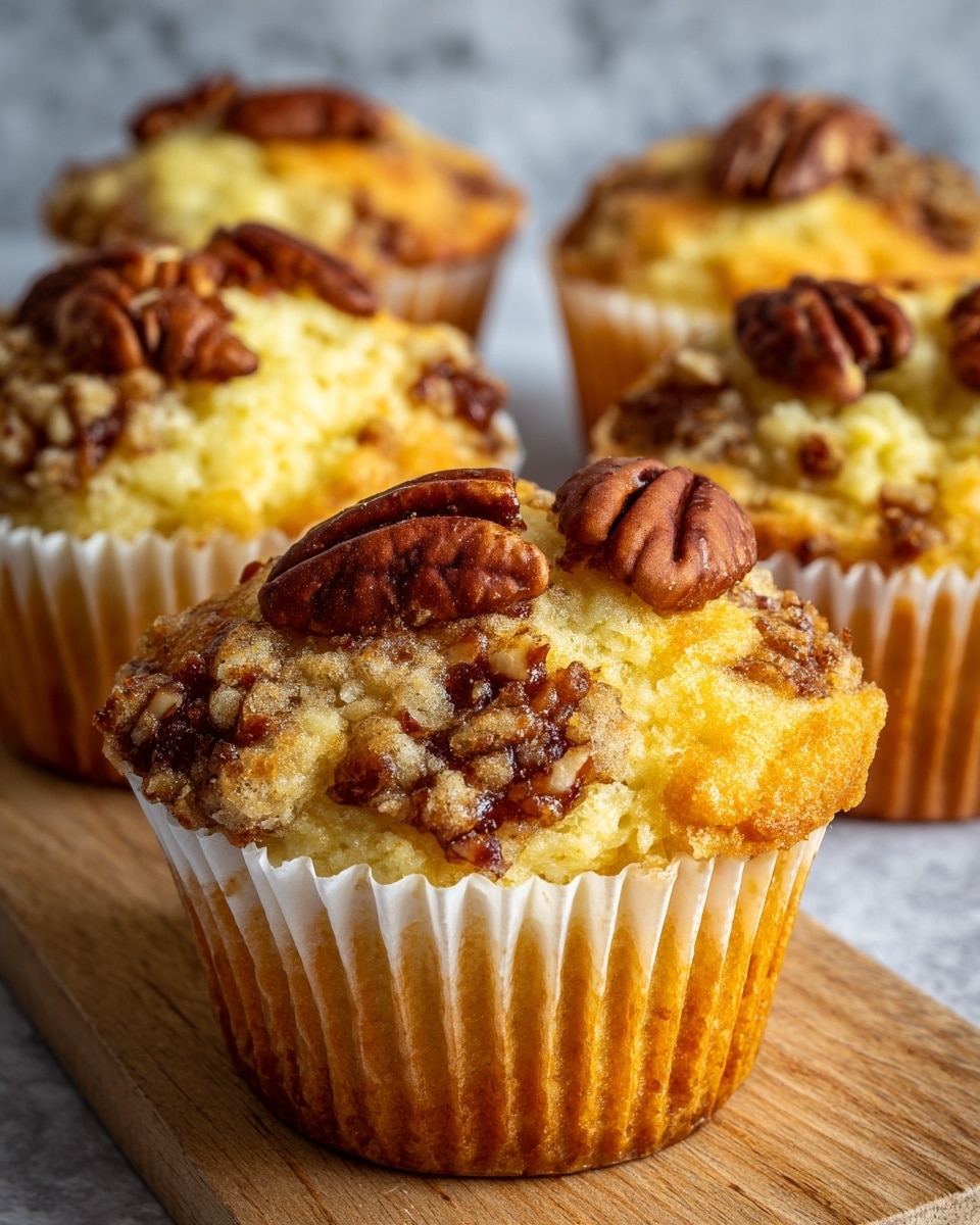 Pecan Pie Brown Sugar Muffins Recipe - Recipe Image