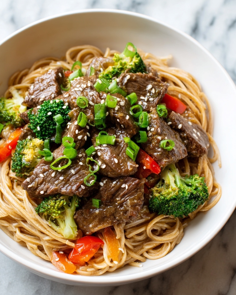 Sticky Beef Noodles Recipe - Recipe Image