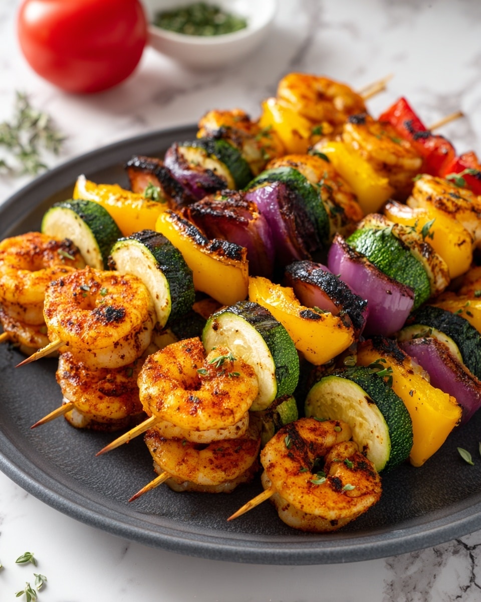 Spicy Shrimp and Veggie Skewers Recipe - Recipe Image