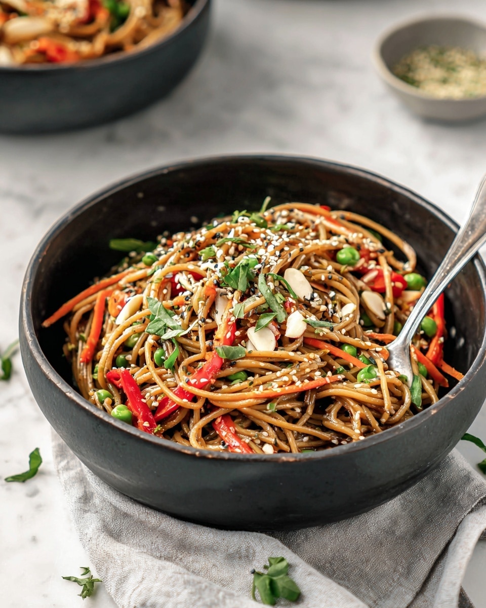 Spicy Peanut Soba Noodle Salad Recipe - Recipe Image
