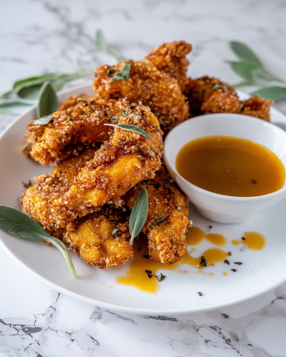Crispy Garlic Parmesan Chicken Tenders Recipe - Recipe Image