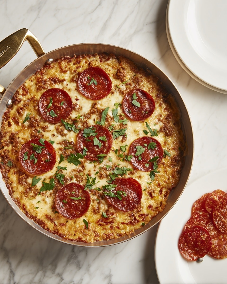 Crustless Turkey and Cheese Pizza Recipe - Recipe Image