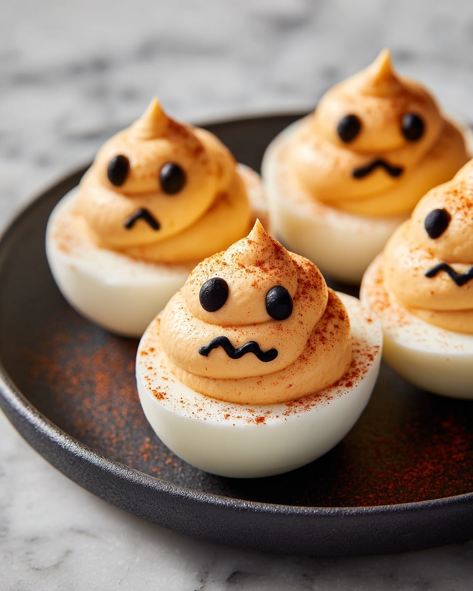 Halloween Deviled Eggs: A Spooky Twist on a Classic Appetizer Recipe - Recipe Image