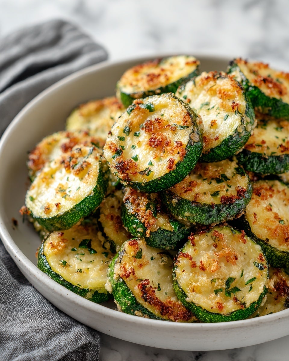 Low-Calorie Air Fryer Zucchini Parmesan Recipe - Recipe Image