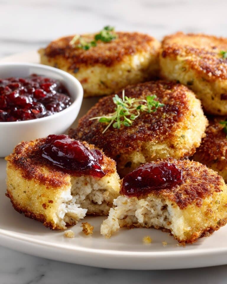 Mashed Potato Croquettes with Cranberry Mayo Recipe