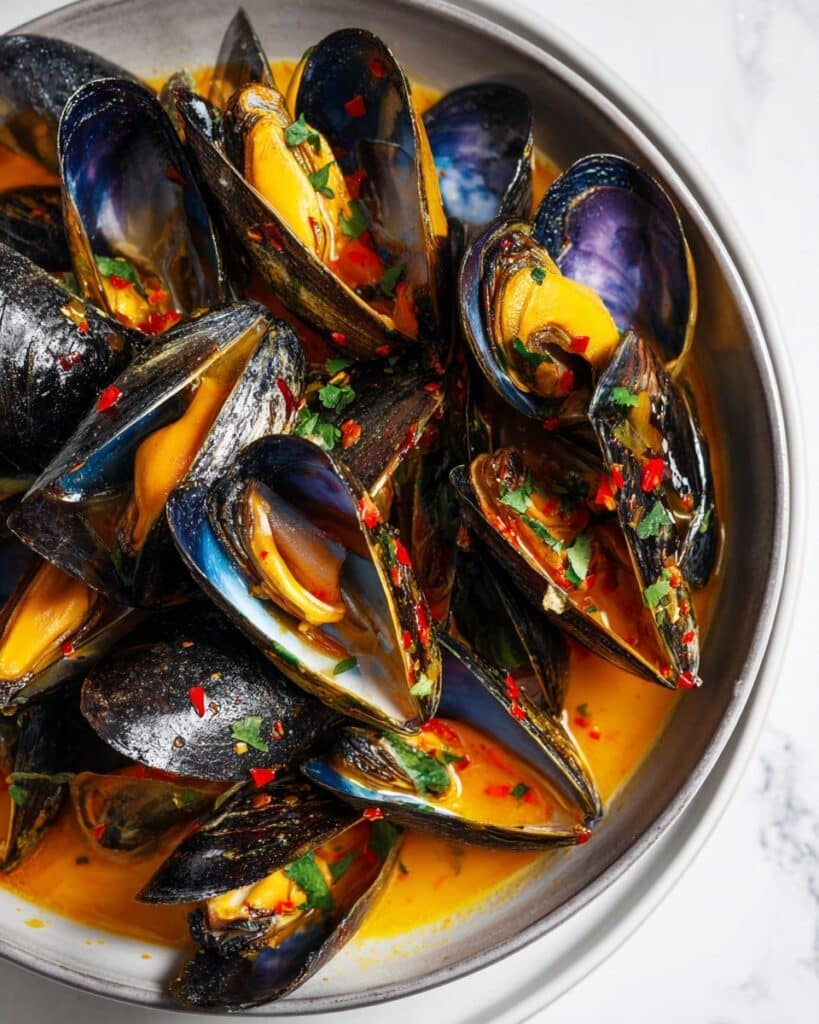 Thai Coconut Curry Mussels Recipe