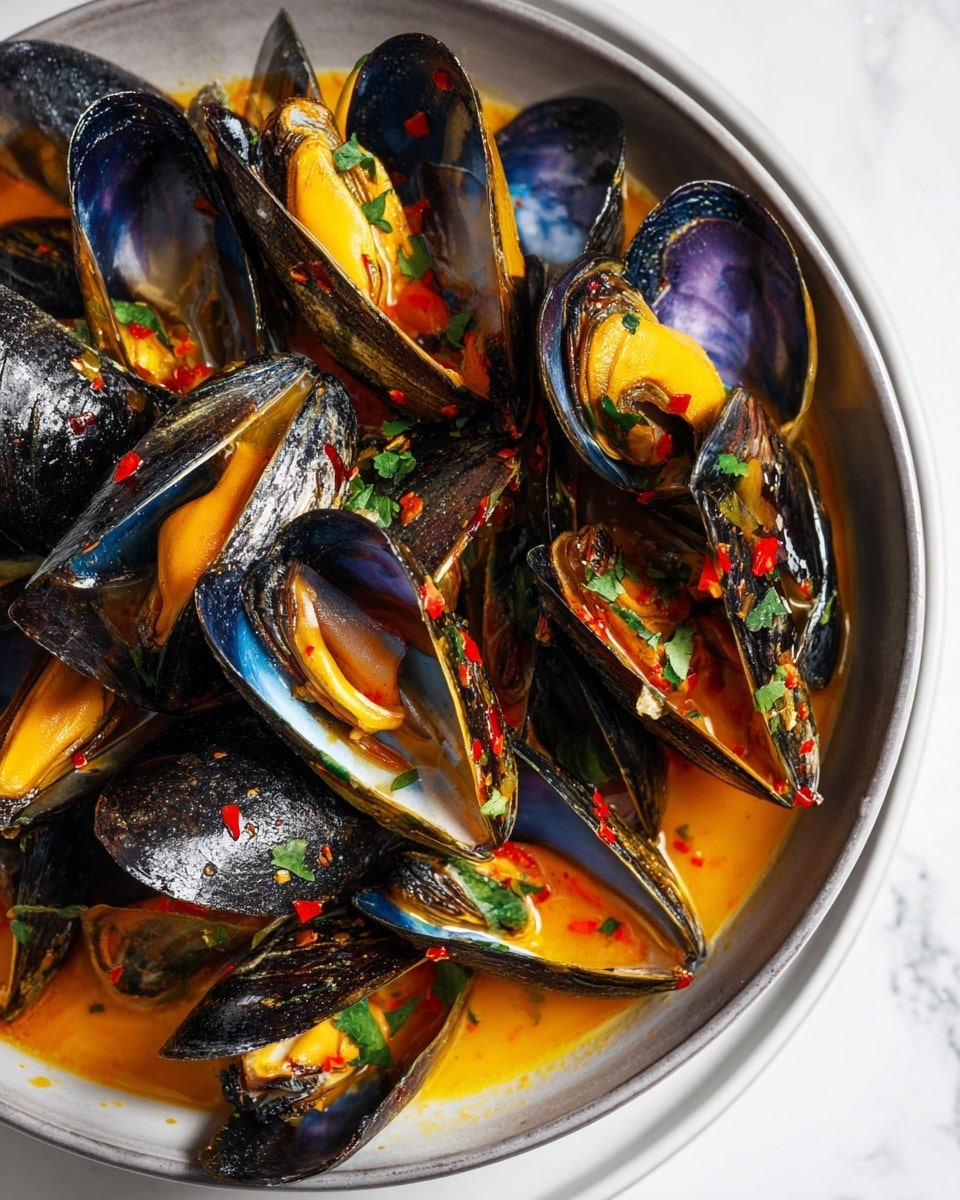 Thai Coconut Curry Mussels Recipe - Recipe Image