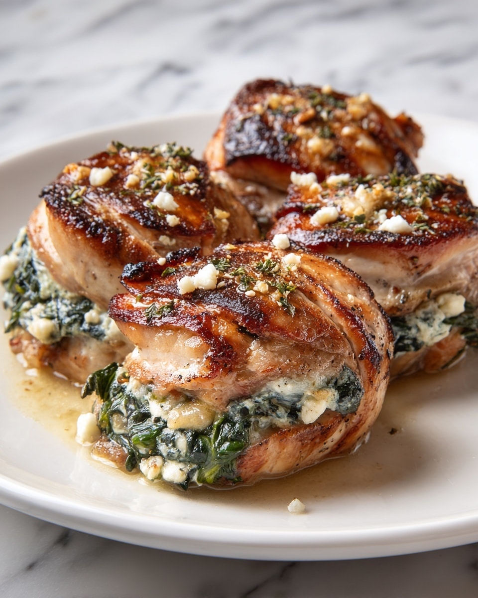 Spinach and Feta Chicken Rolls: A Flavorful Delight Recipe - Recipe Image