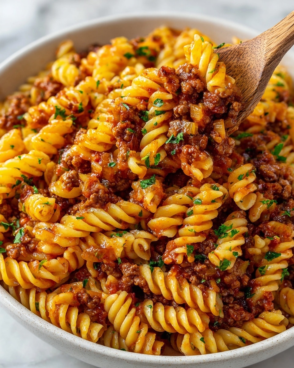 Quick & Easy Cheeseburger Casserole Recipe - Recipe Image