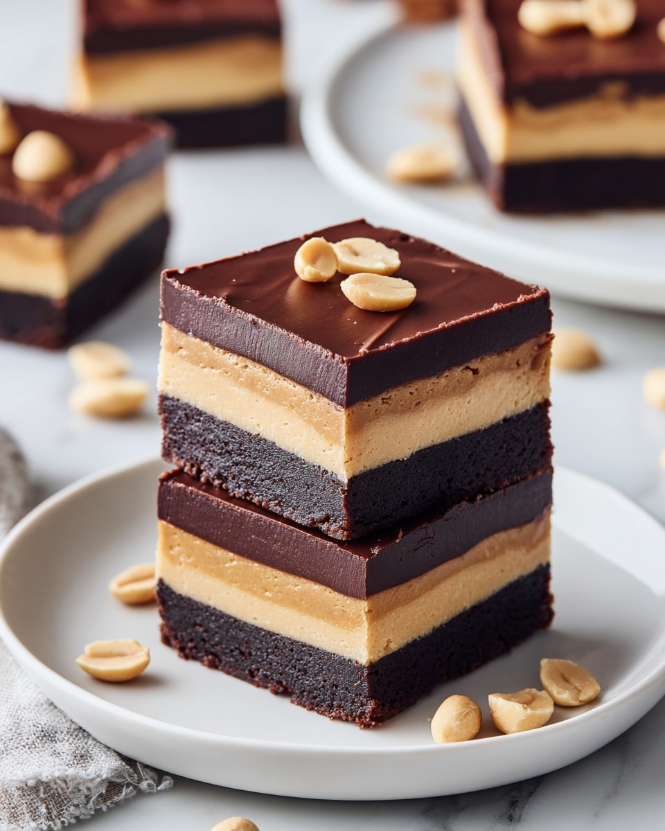 Peanut Butter Stuffed Brownies Recipe - Recipe Image