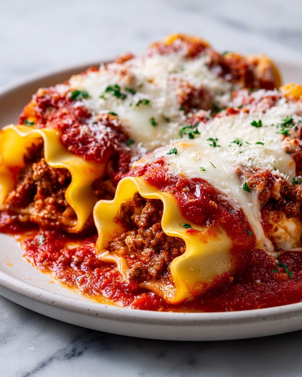 Italian Meatball Lasagna Roll-Ups Recipe - Recipe Image