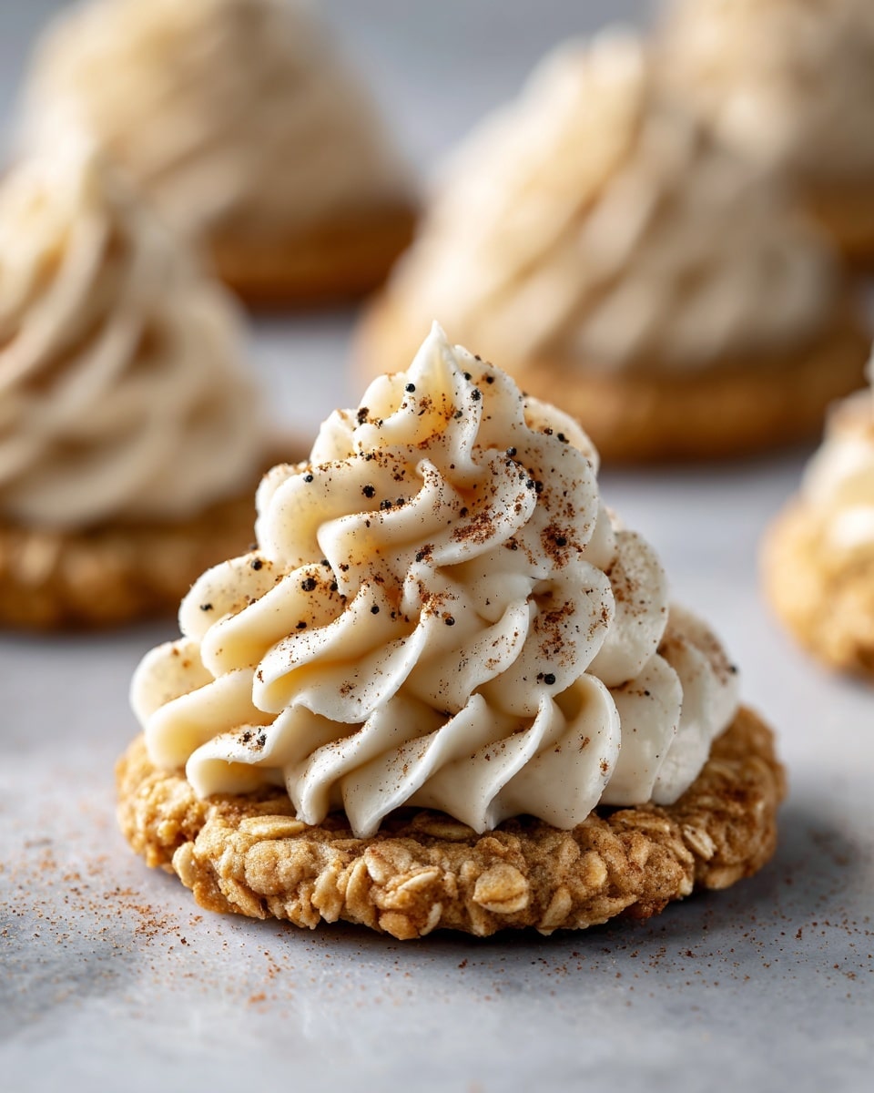 Pumpkin Oatmeal Cookies with Cinnamon Cream Cheese Frosting Recipe - Recipe Image