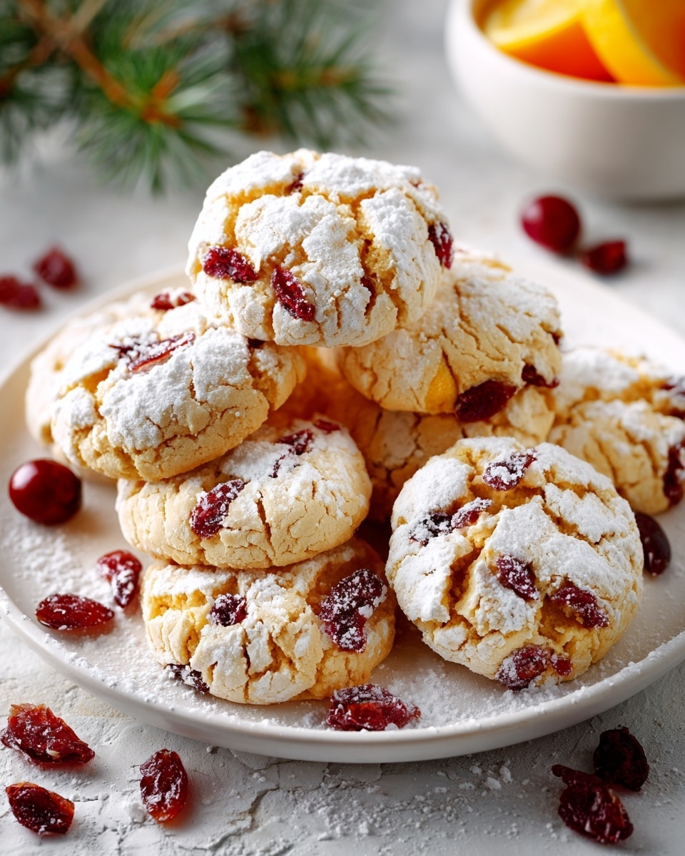Cranberry Orange Shortbread Cookies Recipe - Recipe Image