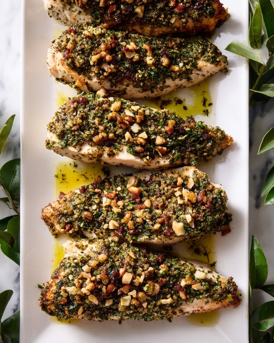 Spinach Herb Baked Chicken Recipe - Recipe Image