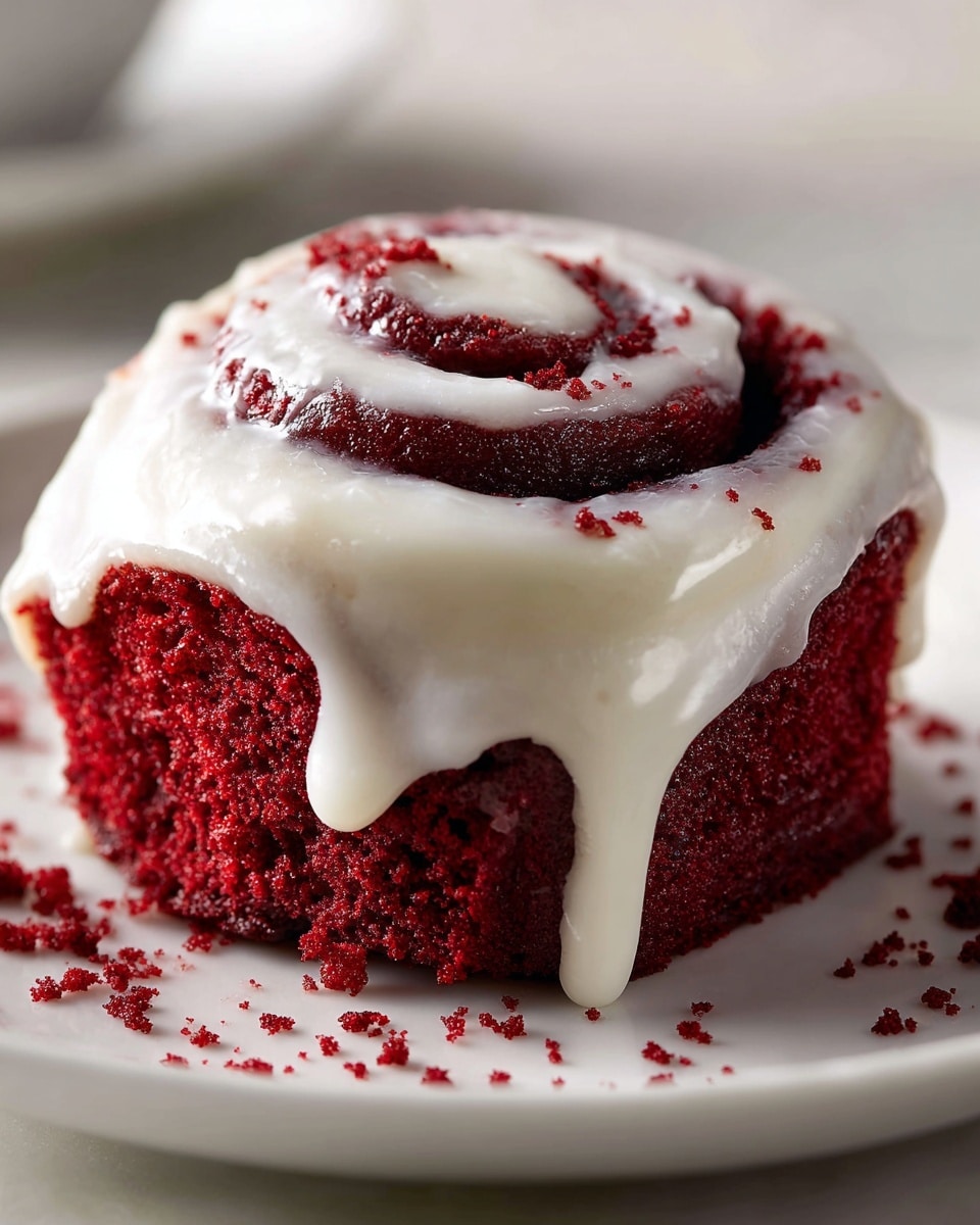 Red Velvet Cinnamon Rolls Recipe - Recipe Image