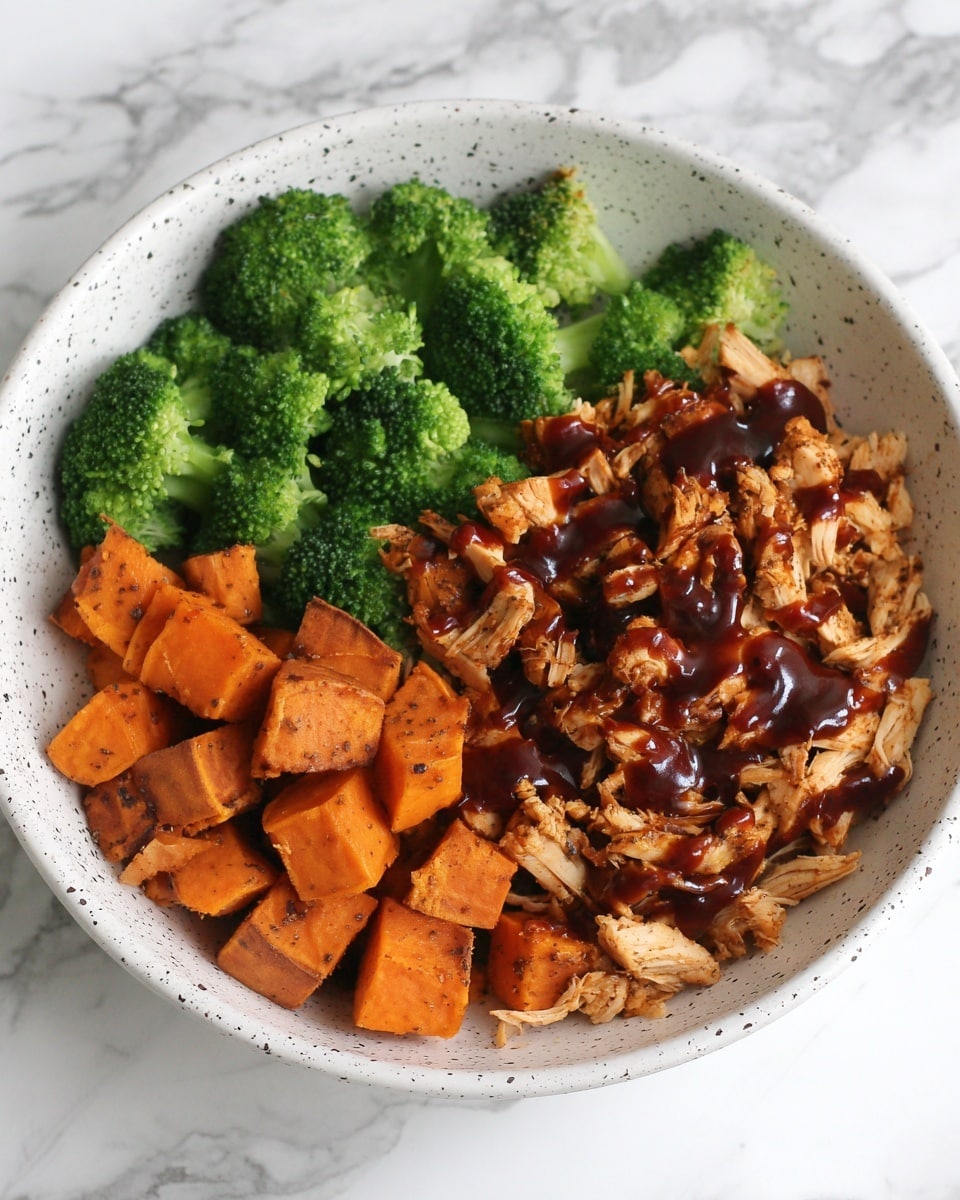 BBQ Chicken & Roasted Sweet Potato Bowls Recipe - Recipe Image