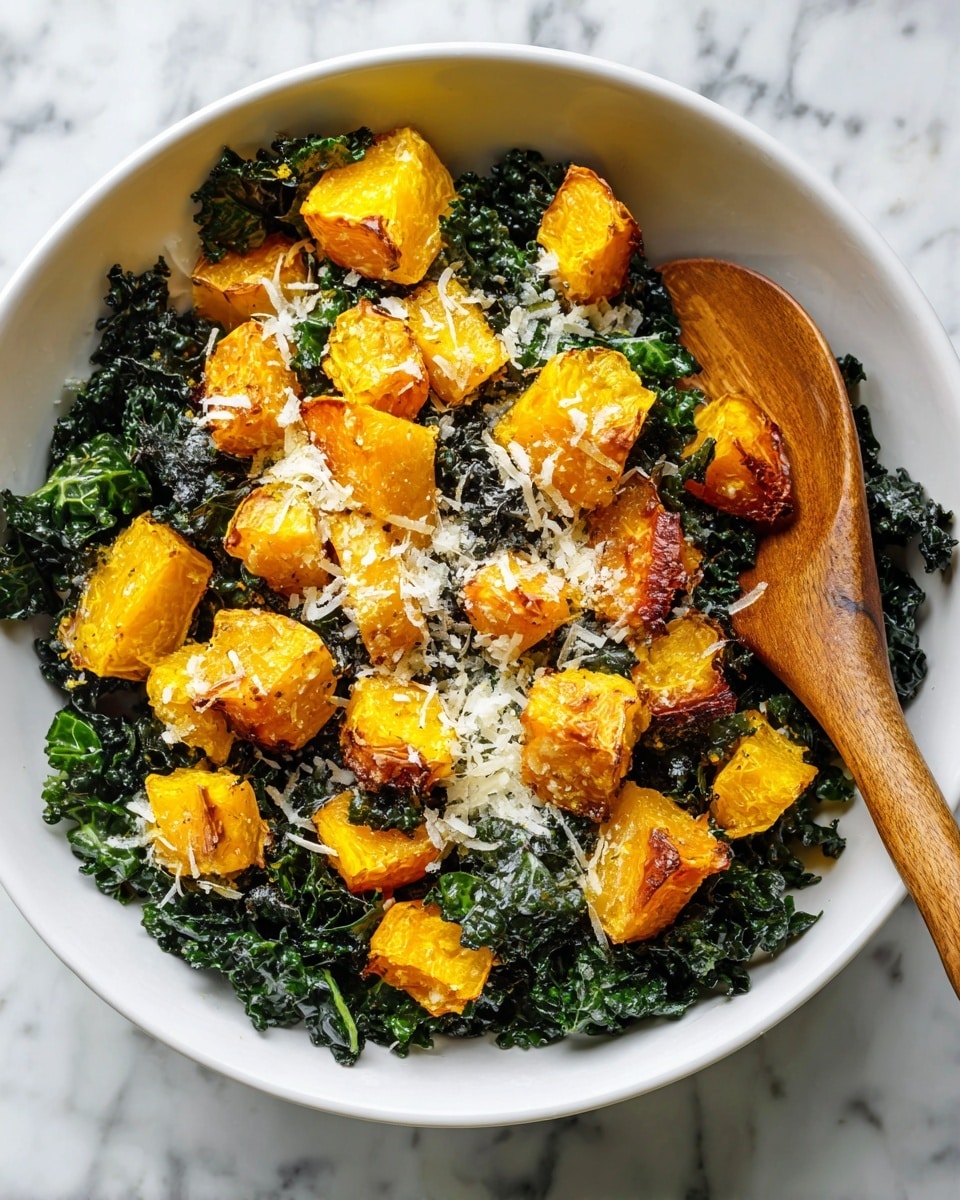Autumn Caesar Salad with Roasted Delicata Squash Croutons Recipe - Recipe Image