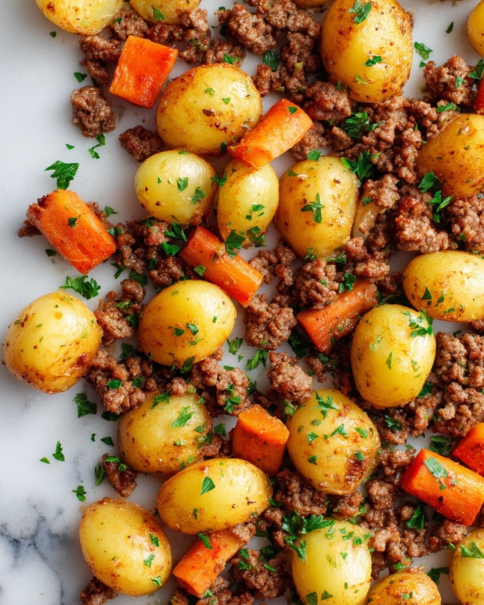 Ground Beef and Potatoes Skillet Dinner Recipe - Recipe Image